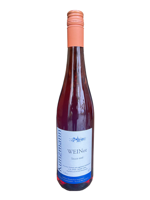 Privatkellerei Kunzmann • Secco Rose "WEINot" • Frankenwein online bestellen direkt vom Winzer